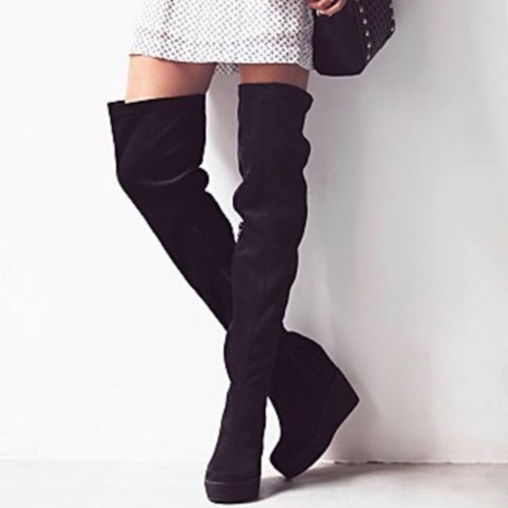 Jeffrey campbell x free people over the knee boots